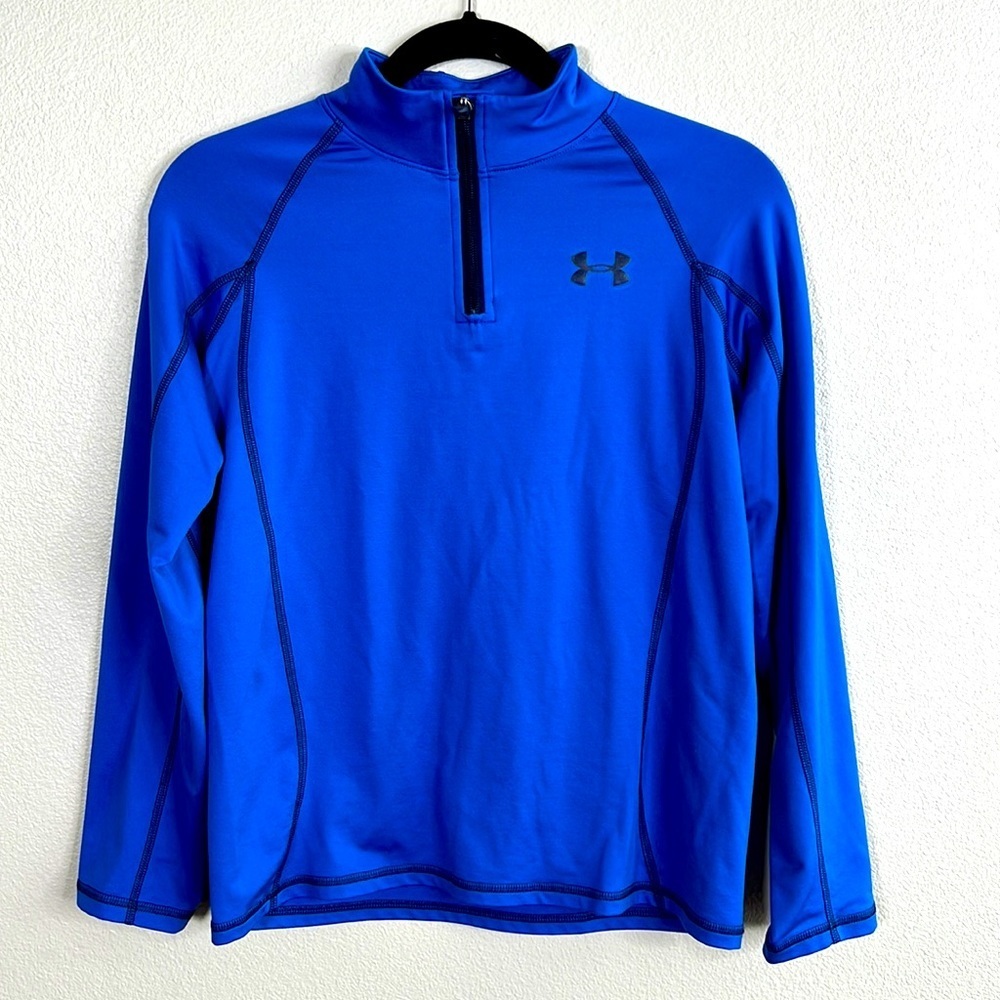Under Armour Navy Blue Athletic Jacket Loose Coupe Lache Suelto💕 YLG